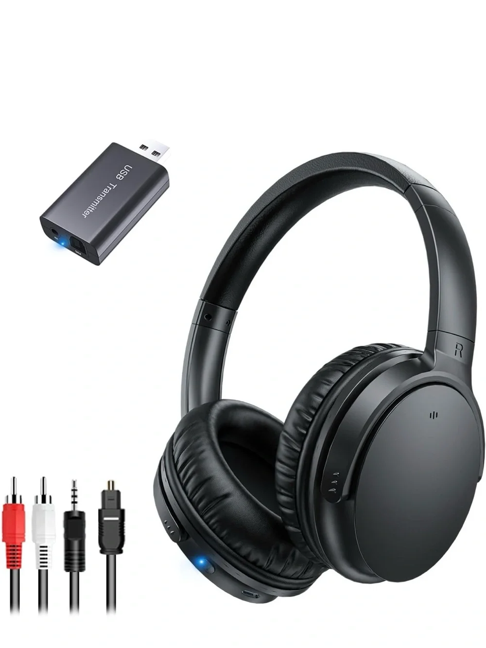 Queemie Wireless Over-Ear Tv Headphones For Seniors JFH -280TV